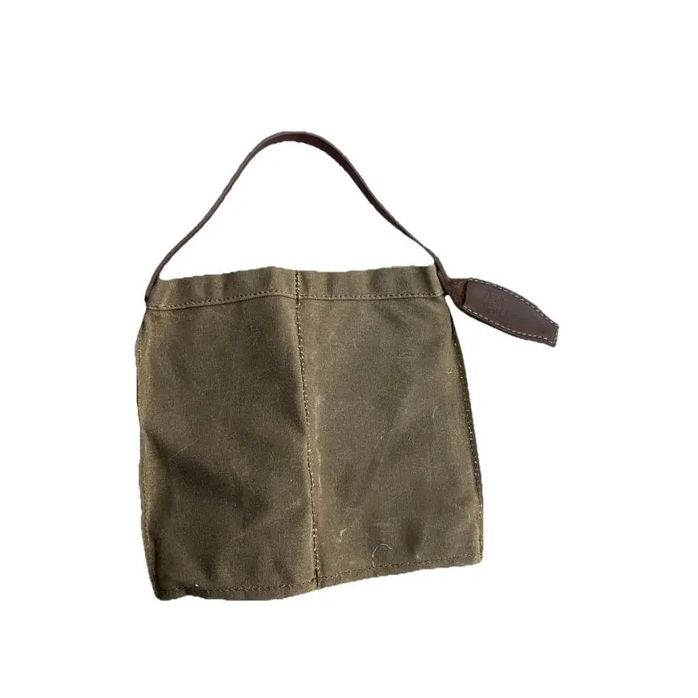 Orox Leather Co. Waxed Canvas Wine Caddy Holder Leather Handcrafted H70